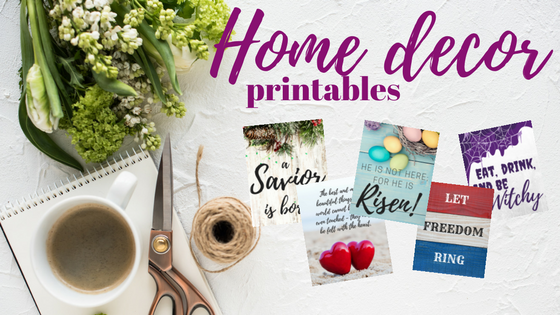 Blog Post Image - Home Decor Holiday Printables