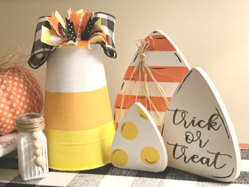 Candy Corn Vase Diy